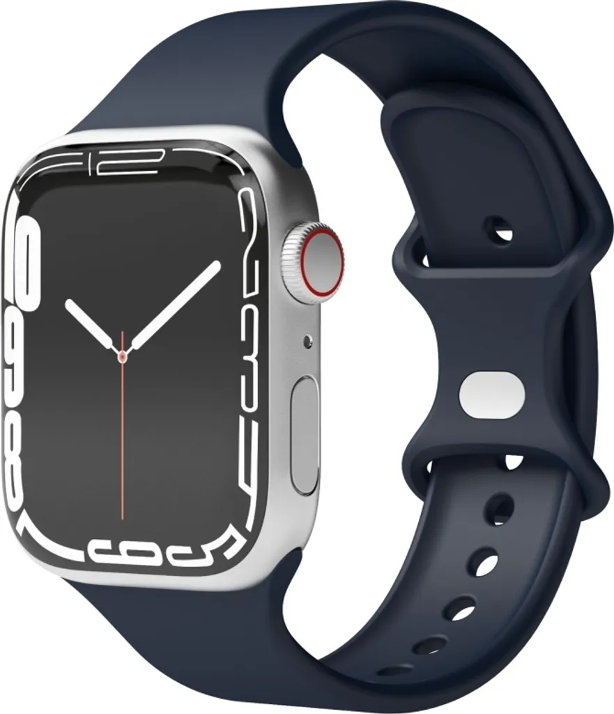 Protection Écran et Bracelet Navy pour Apple Watch Anti-Rayure Silicone