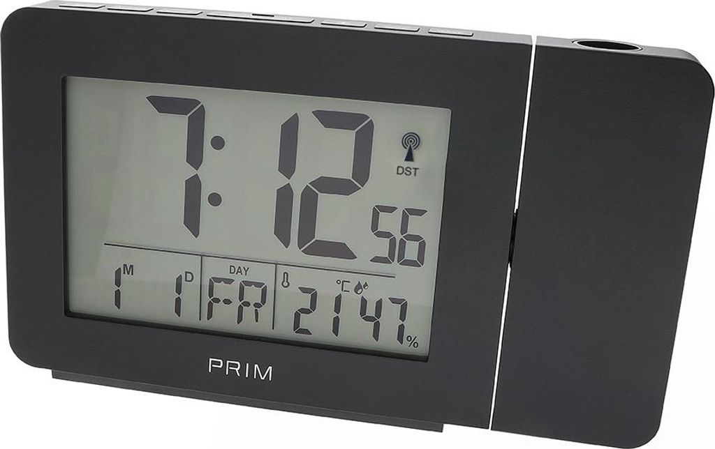 PRIM Wecker Radio Projection 168 mm Kunststoff Schwarz Produktbild 