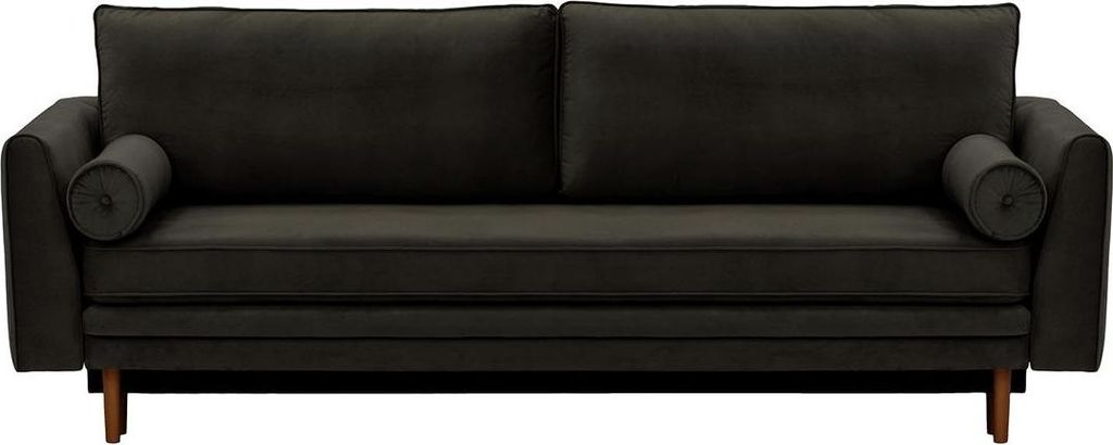 Schlafsofa mit Bettkasten Boris-Velluto 20-dark oak