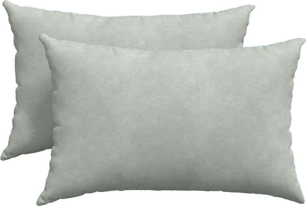 vidaXL Sofakissen 2 Stück Hellgrau 60 x 40 cm Cordstoff
