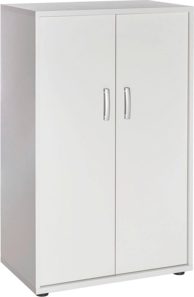 Möbelpartner Aktenschrank Bird | Large | HxBxT 110x65x40cm | 3 Fächern & 2 Flügeltüren | Lichtgrau