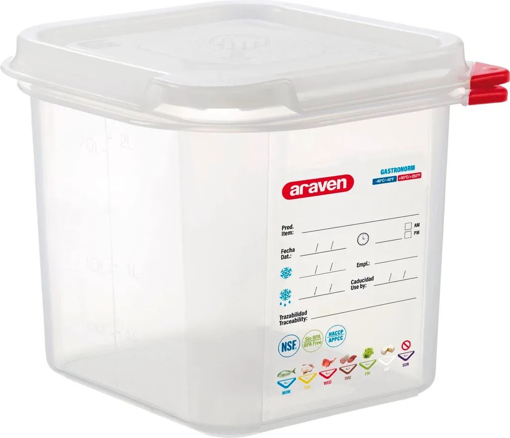 Sistema Conservazione Araven GN 1/6 2.6L - Contenitore Ermetico PP 15cm