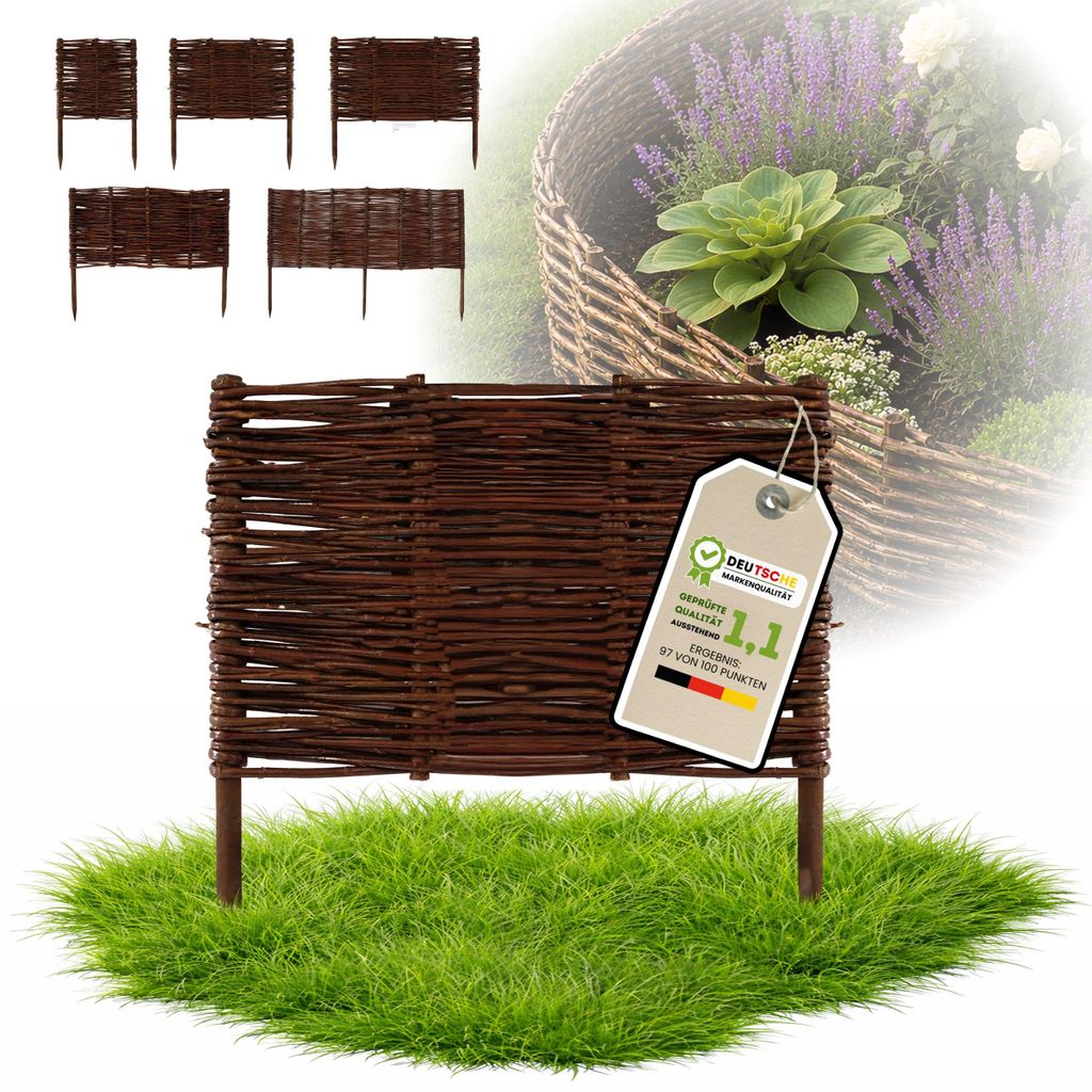 Floranica 1 kus Vrbový plot 40 cm x 40 cm – Zahradní plot z Obrázek produktu 