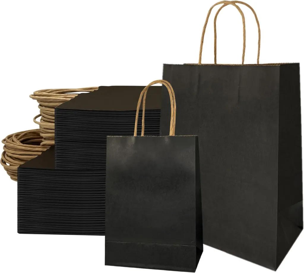 Sacs de Transport Noirs Robustes pour Commerces - Lot 50 Anti-Déchirure
