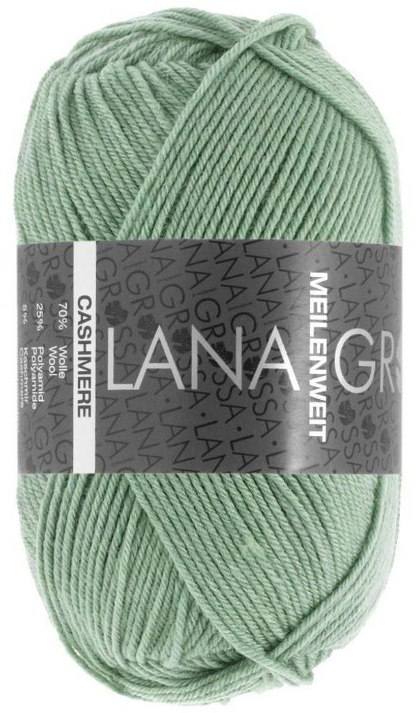 Lana Grossa - Meilenweit 4-fach 50g Cashmere 0028 mint Produktbild 