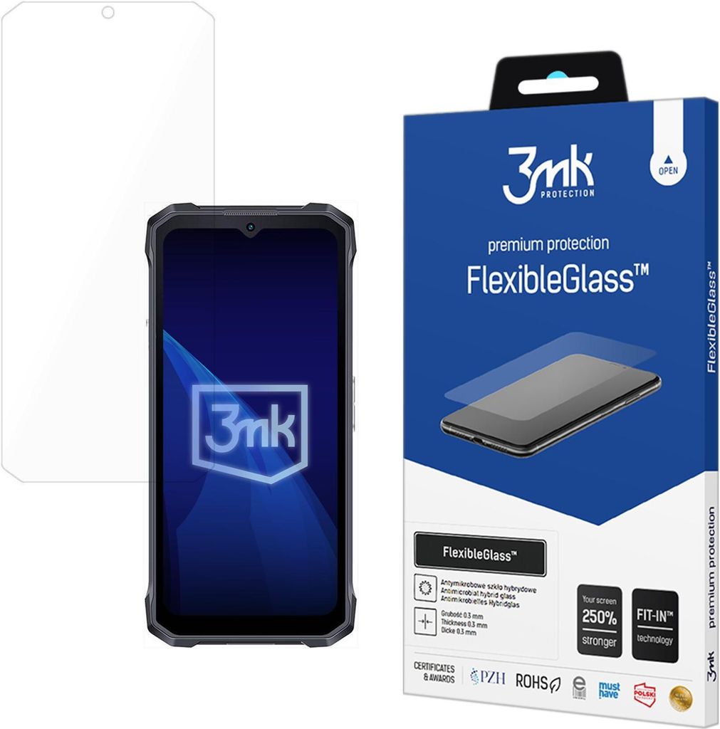 3mk Display Hybridglas FlexibleGlass für ALIGATOR Hotwav T7 0,3mm 7H