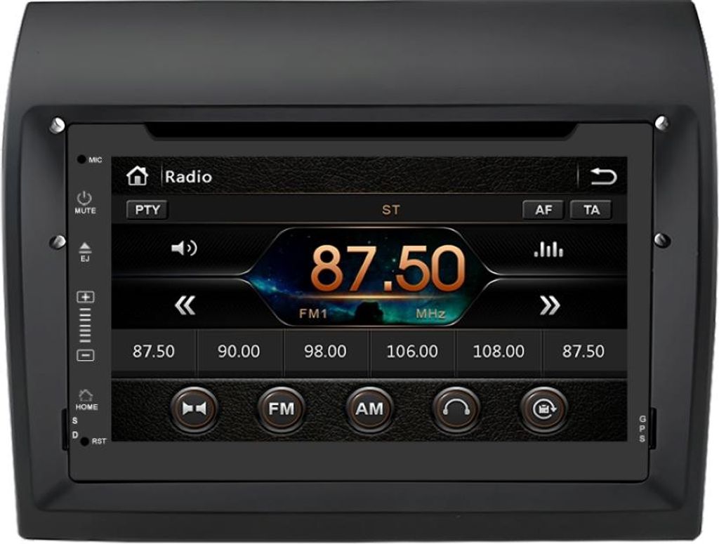 7 Zoll Radio mit CD für Fiat Ducato 2007-2015 Navi Lenkradsteuerung Bluetooth RDS DSP GPS DAB+