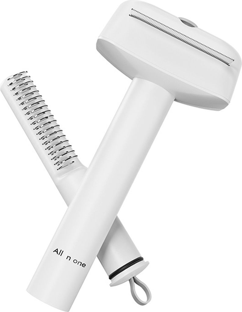 3-in-1-Pflegebürste für Haustiere, Tierhaarentfernungskamm mit Metallkamm, Entwirrungs- und Enthaarungsbürste, Unterfellkamm mit Massagefunktion...