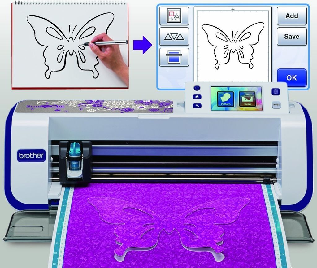 Brother ScanNCut CM600 Maszyna do cięcia ze skanerem ploter Zdjęcie produktu 10
