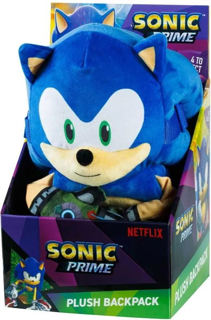 Zaino Sonic 30 cm Bandai: Zainetto Scuola Materna Sonic Originale