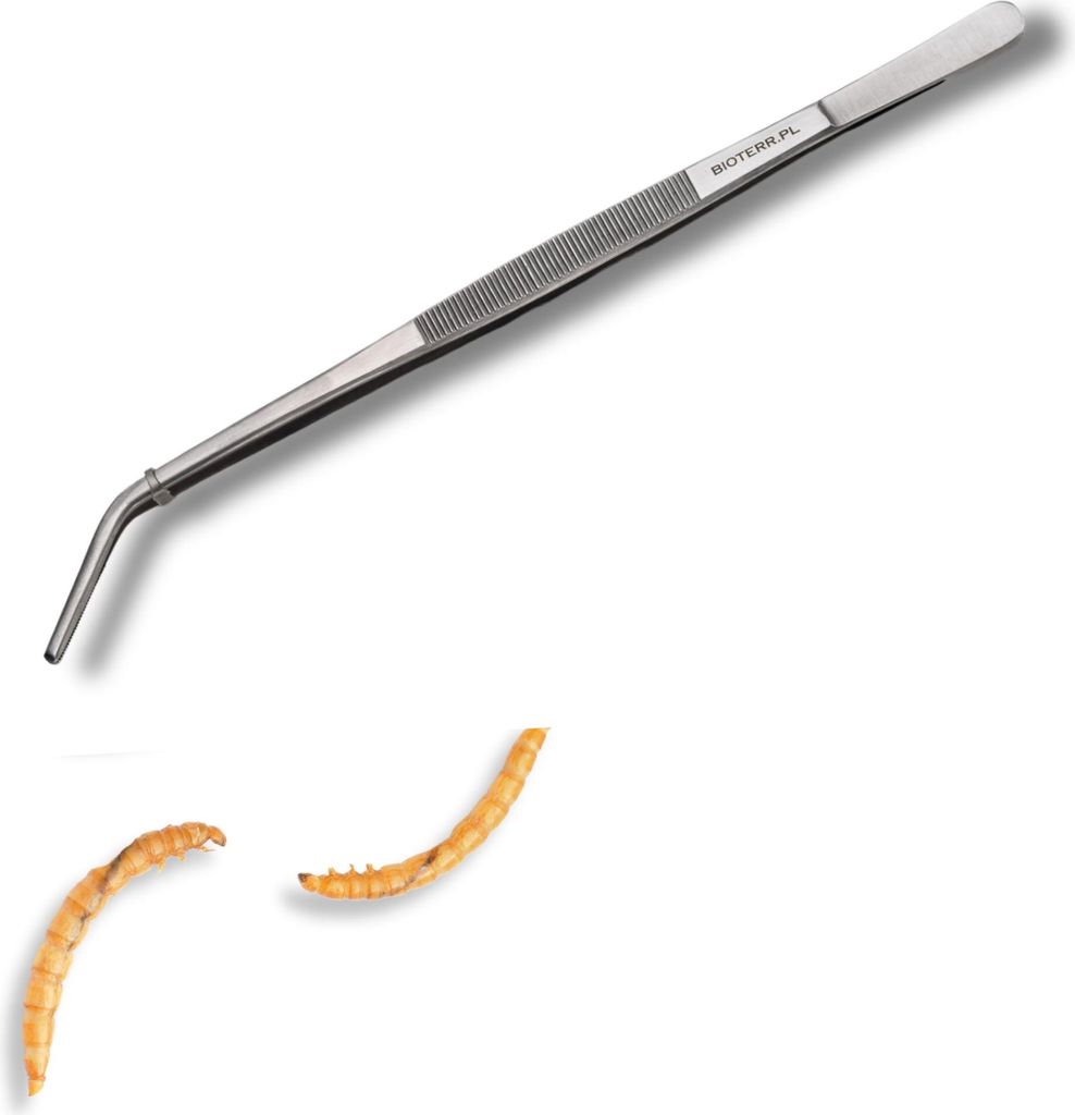 BioTweezer abgewinkelte, professionelle, gebogene Pinzette, 25,5 cm