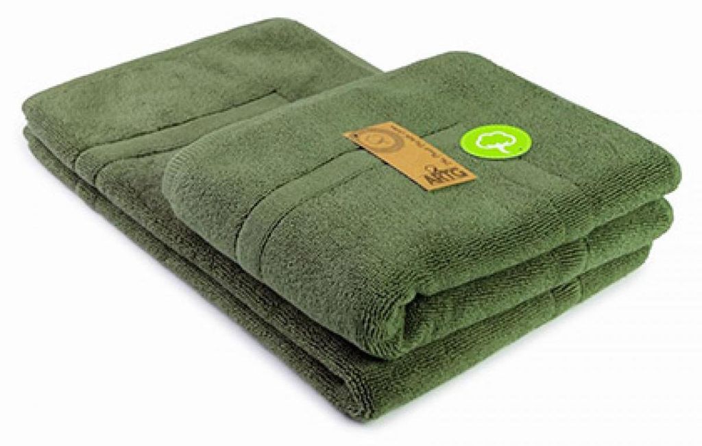 A&R AR019 | Badematte Bath Mat, Hergestellt aus türkischer Baumwolle - Farbe: Army Green - Größe: 50 x 80 cm