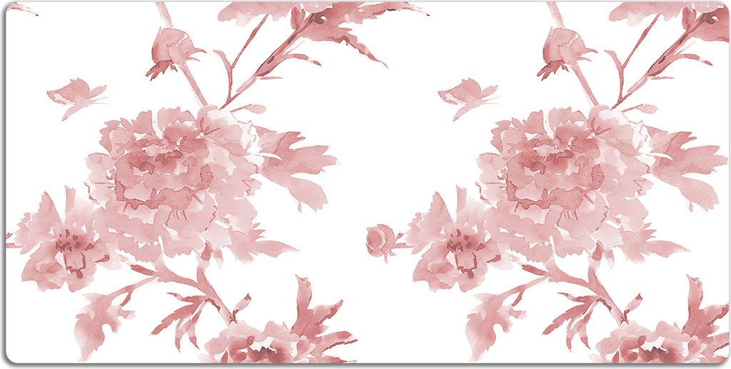 Schreibtischmatte Tischunterlage 100x50 cm Mauspad - Pastellblumen