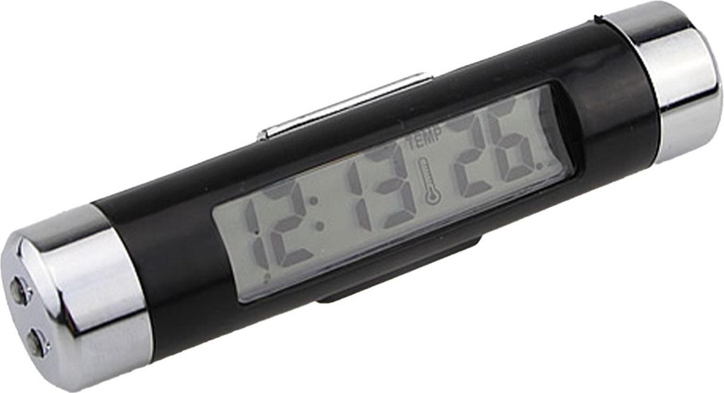 2 in 1 Auto Elektronischer Thermometer Leuchtdigitale LED -Anzeige Luftentlüftungsauslass mit blauer Hintergrundbeleuchtung
