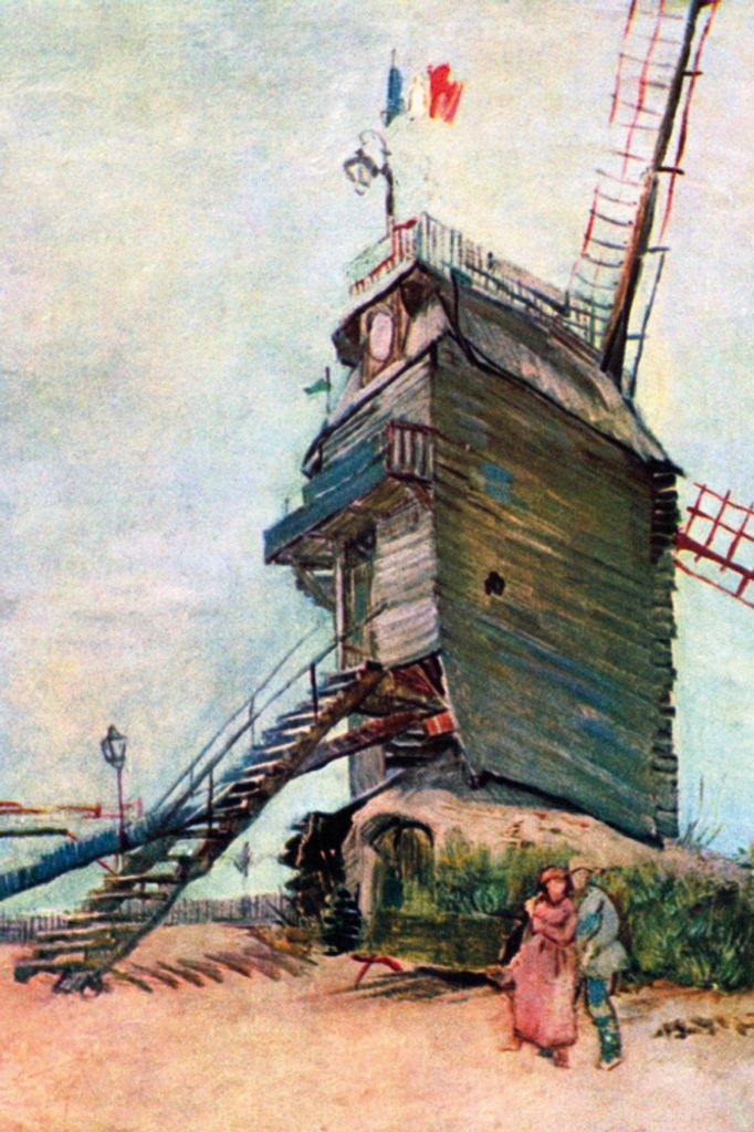 Vincent Van Gogh Kunstdruck Bild - Die Mühle Von La Galette I, 1886 (120 x 80 cm)