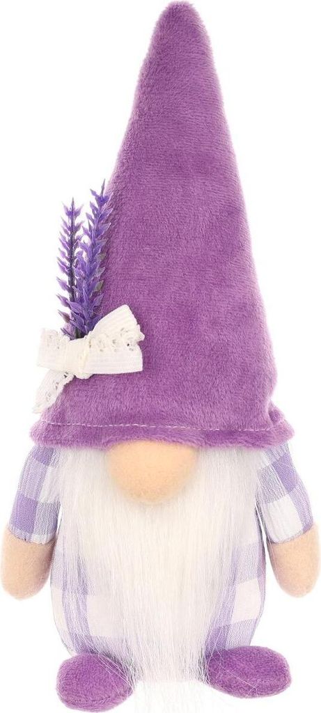 Deko-objekt Zwerg Frühlingsdekoration Zuhause Lavendel Freund 25cm