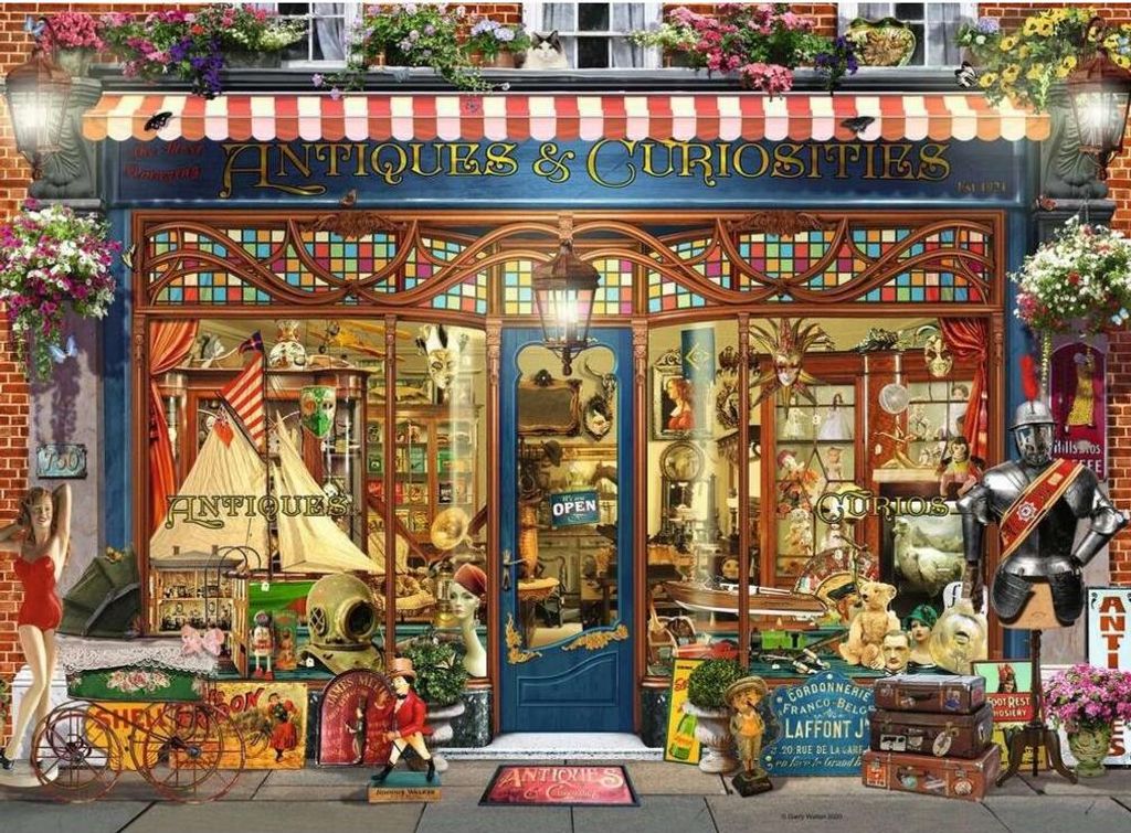 RAVENSBURGER Puzzle Obchů dek se starož itnostmi 500 dílků