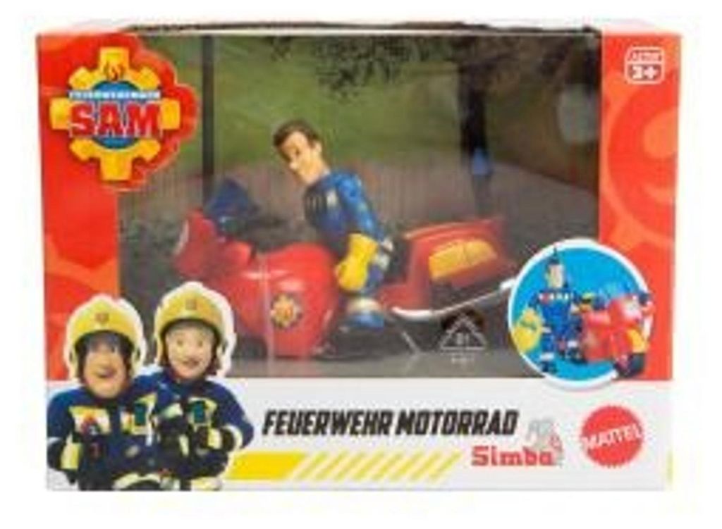 Feuerwehrmann Sam Feuerwehr Motorrad mit Figur