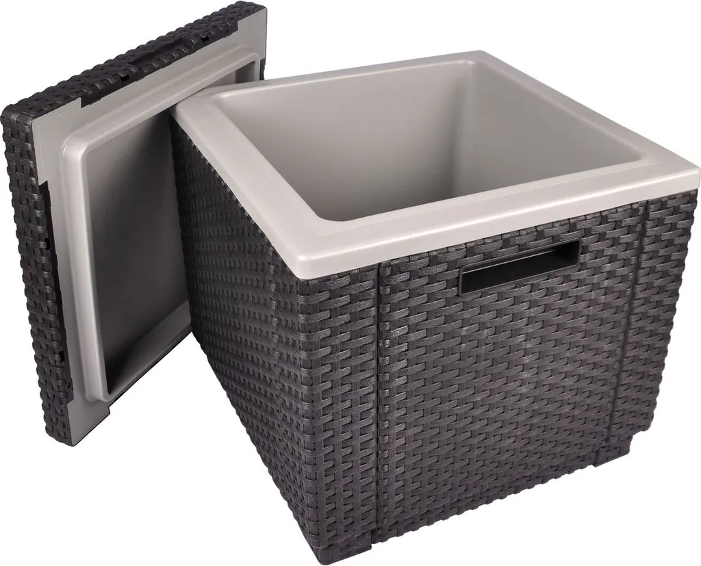 Sgabello Allibert Ice Cube con cool box, colore: grafite - 24