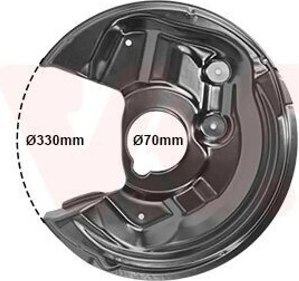 Tôle de protection disque de frein Arrière Droit VW SCIROCCO Acier Renforcé