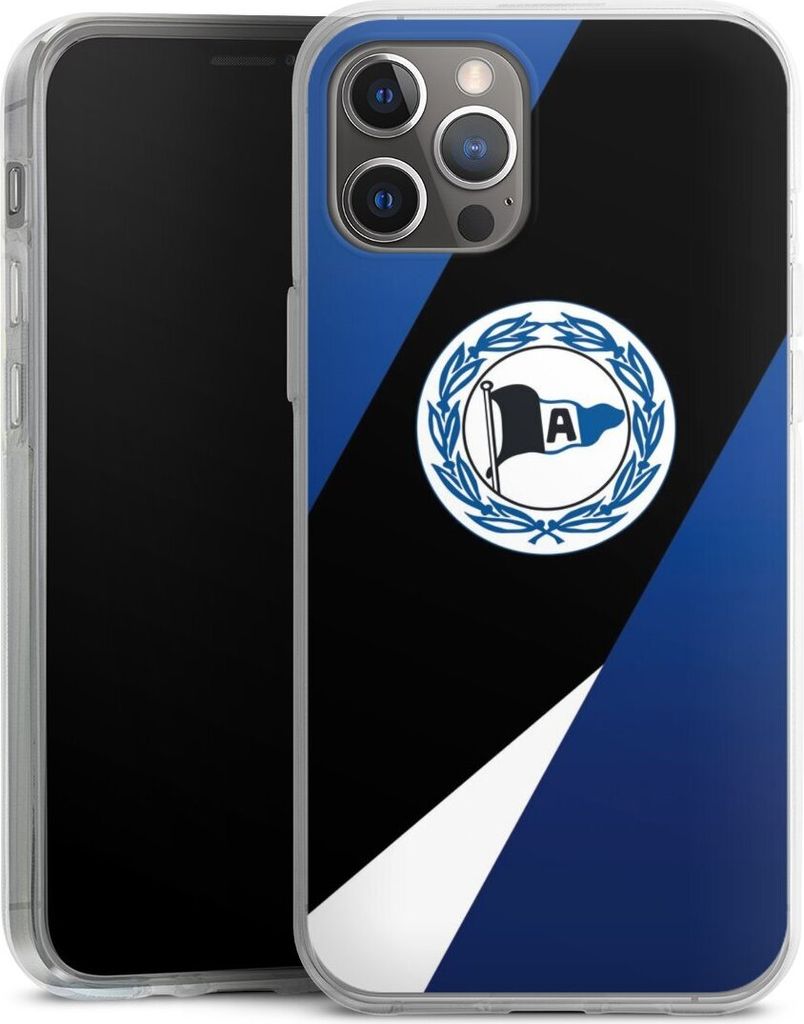 DeinDesign Handyhülle für Apple iPhone 12 Pro Max Silikon Hülle Case Smartphone Schutzhülle Arminia Bielefeld DSC Offizielles Lizenzprodukt