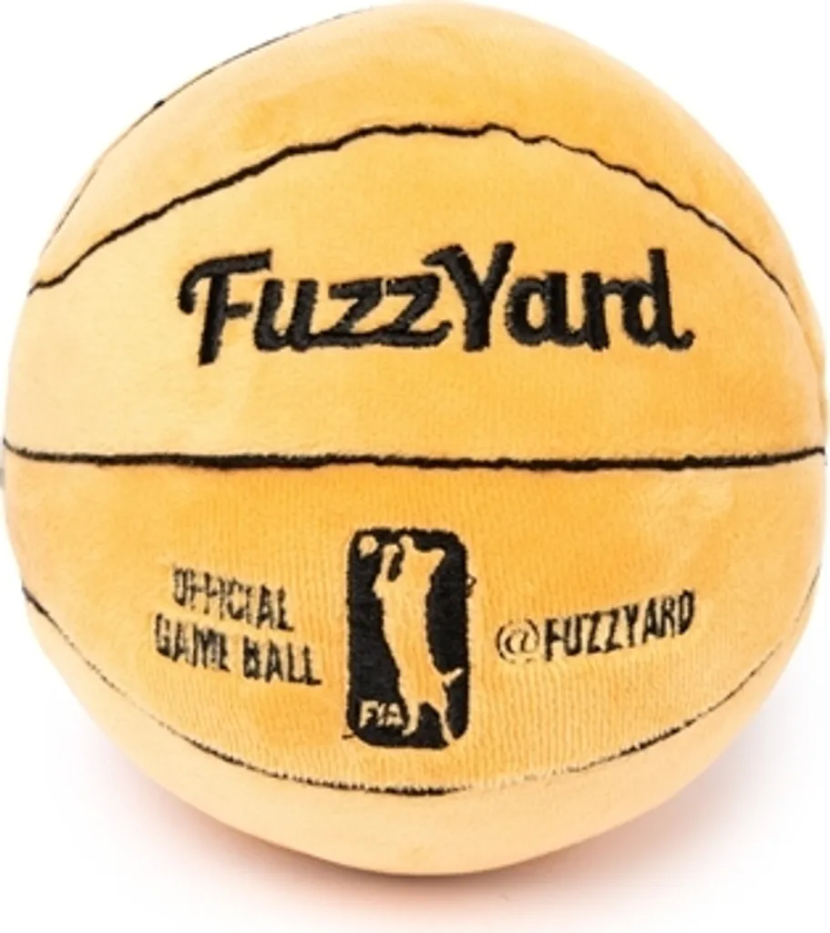Fuzzyard Basketball en peluche - Jouet sonore pour chien qui s'ennuie