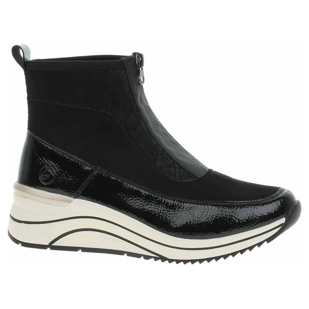Stivaletto con zeppa da donna nero di REMONTE in pelle Immagine del prodotto 