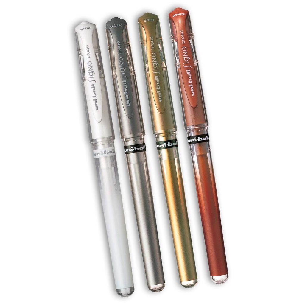 uni-ball Gel-Tintenroller SIGNO broad UM-153, 4er Etui Produktbild 