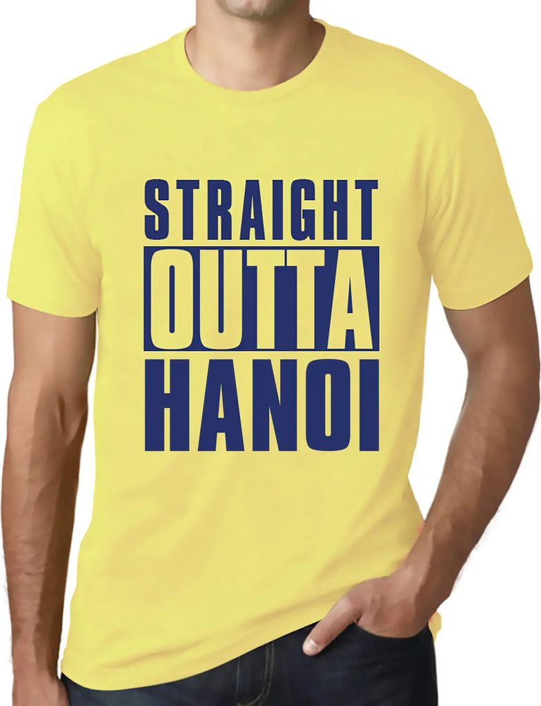 Herren Grafik T-Shirt Direkt aus Hanoi – Straight Outta Hanoi – Öko-Verantwortlich Vintage Jahrgang Kurzarm Lustige Druck Geburtstag Geschenk ...