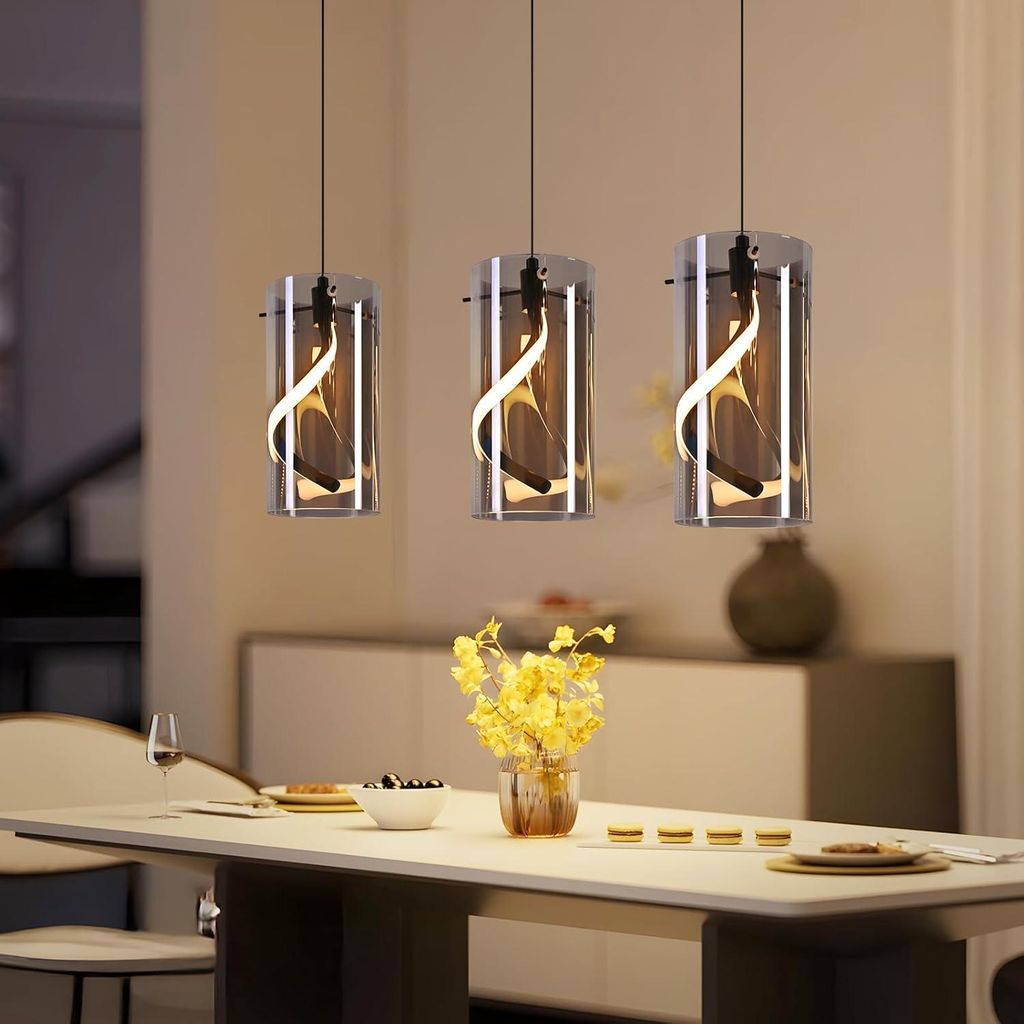 ZMH LED Pendelleuchte Esstisch Hängelampe Hängeleuchte Glas Produktbild 