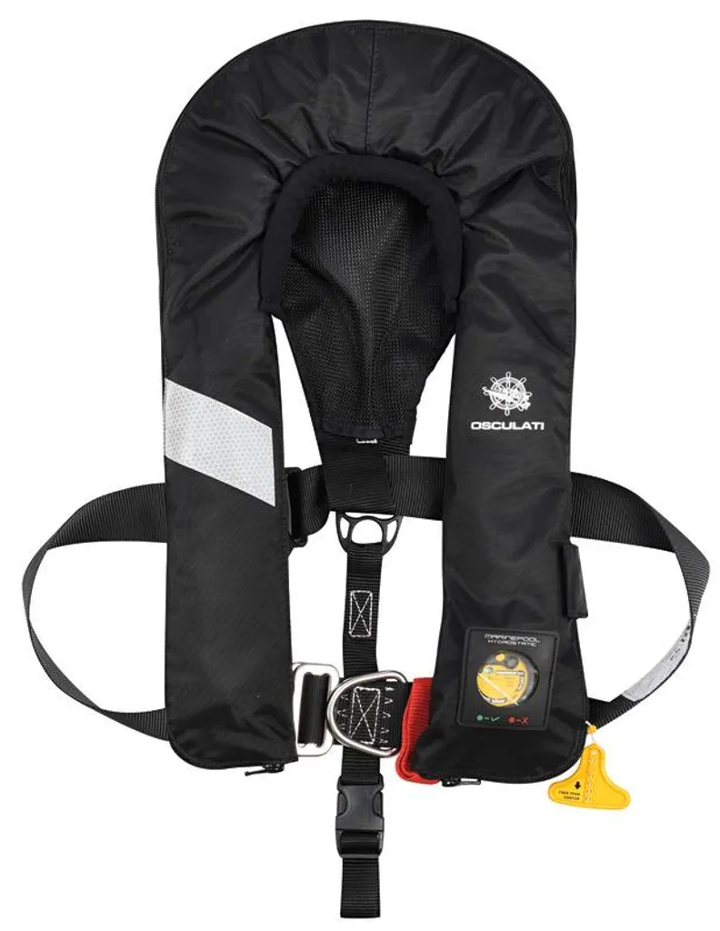 Équipement de sécurité nautique : Gilet de sauvetage 300N gonflable noir