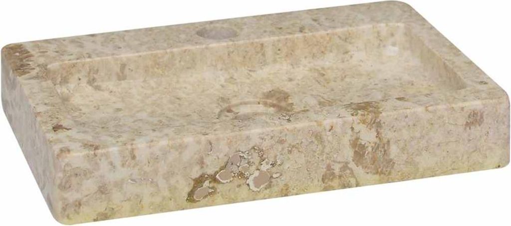 vidaXL Nástenné umývadlo Cream 38x24x6,5 cm Marble Obrázok produktu 