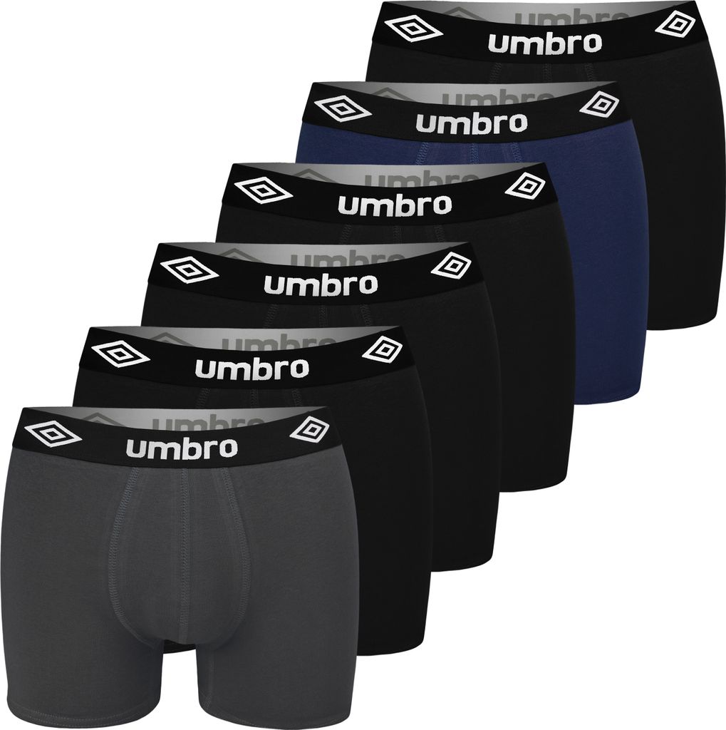PREMIUM UMBRO Boxerky Pánske Bavlna 6 Balenie | Perfektné Obrázok produktu 