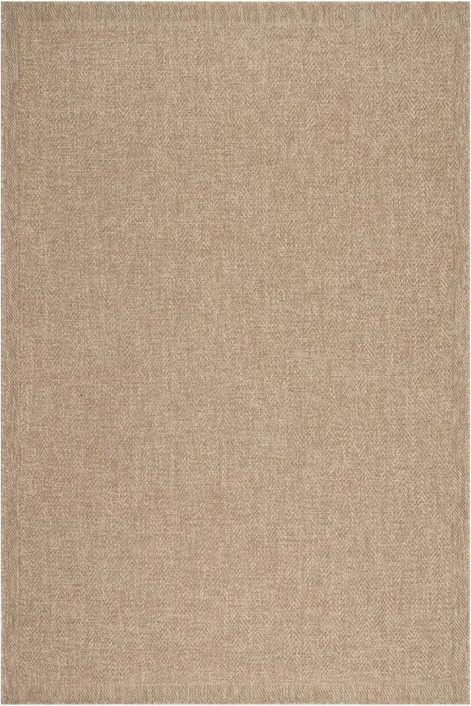 Tapis intérieur extérieur aspect jute LYN13 REZA 3 pour salon de jardin