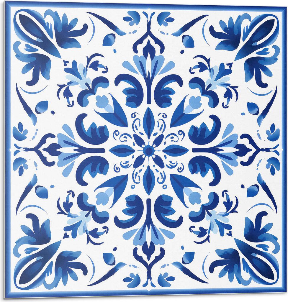 Blumenmuster In Symmetrie – Selbstklebend – Wandverkleidung – Wandpaneel – Wanddeko – Dekorative Wandpaneele – 3D Wandpaneele – Wandg...