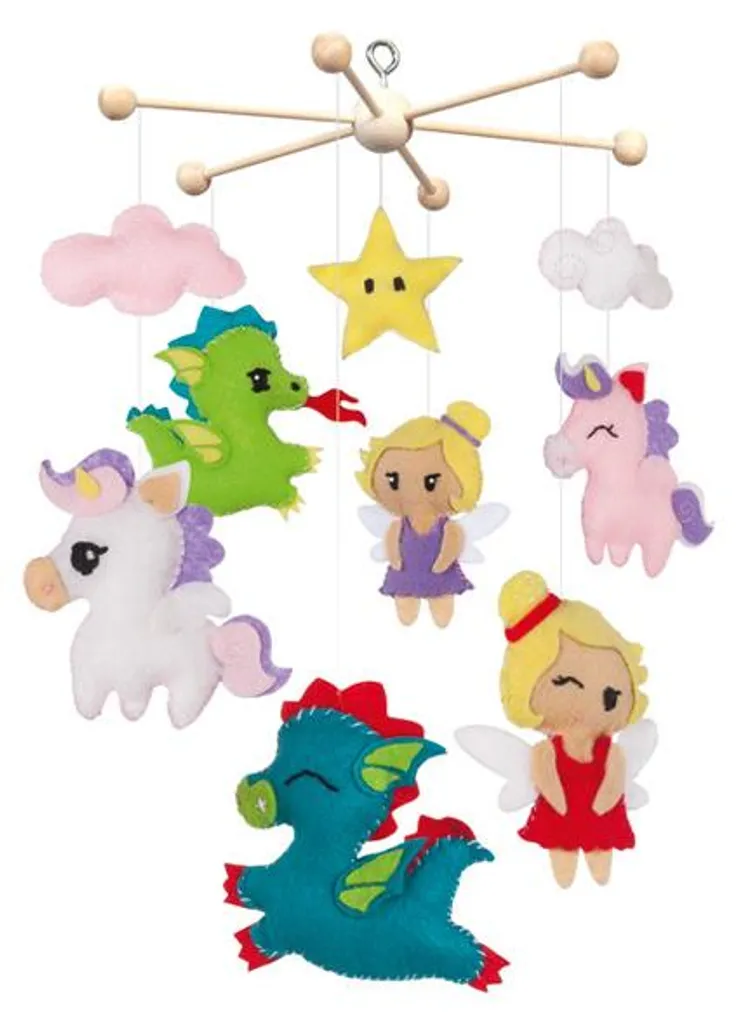 Kit créatif mobile suspendu pour chambre enfant thème Forêt enchantée