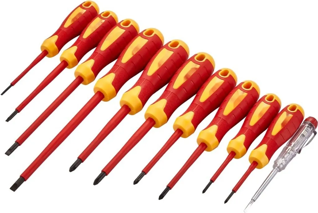 Kit tournevis isolés 1000V - 11 pièces de haute précision avec étui rigide