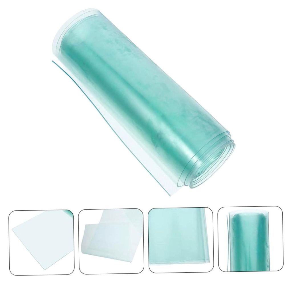 Transparente DIY Hundeklappe Ersatzflap für Haustiertüren, zuschneidbar, langlebig, einfache Installation ohne Werkzeug, passend für Hundehütte...