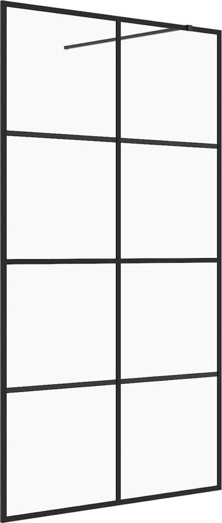 vidaXL Duschwand für Begehbare Dusche mit Klarem ESG Glas 100x195 cm