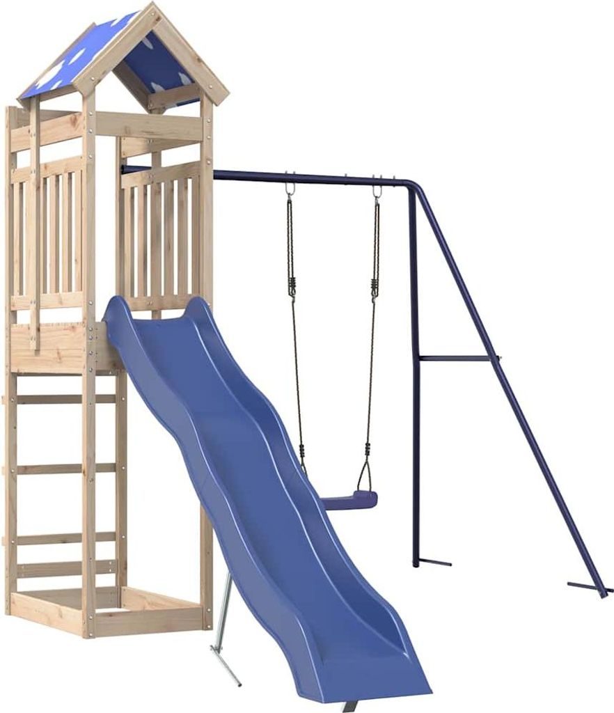 vidaXL Spielturm Massivholz Kiefer