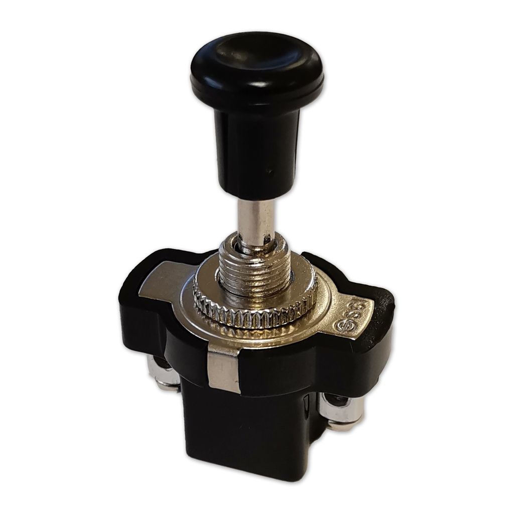 Zugschalter | 12V | 10A | M3 Schraubanschluss | Ø8,5mm