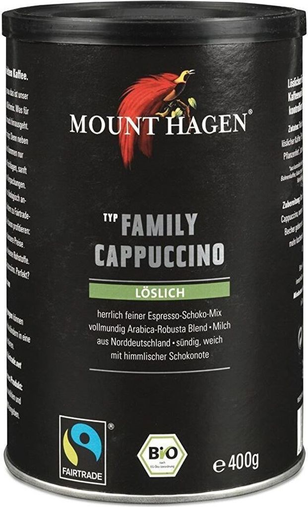 Cappuccino instantané - dose familiale 400g Image du produit 