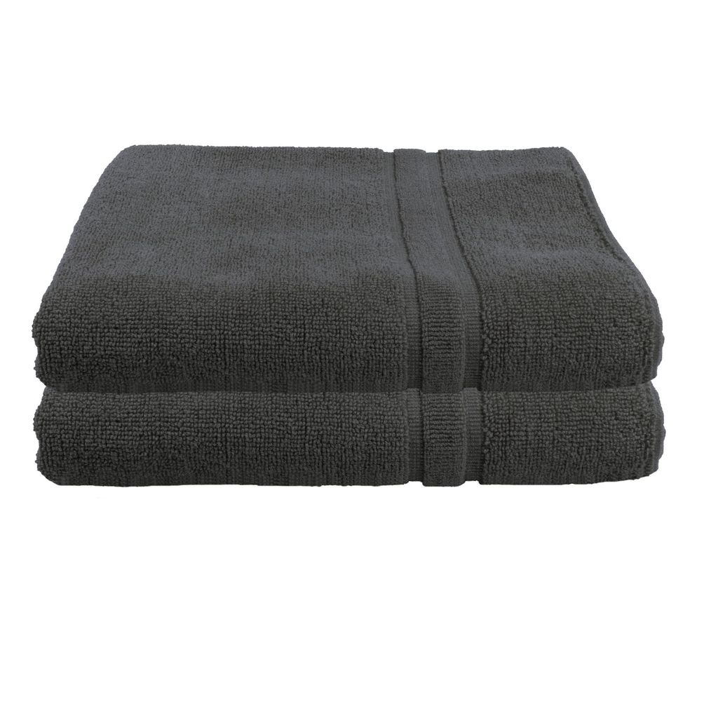 2 er Set Julie Julsen Premium Handtücher Doppel Rahmen 900gm2 Julie Julsen Handtuch Farbe:Anthrazit,Julie Julsen 900gm2 Grösse:70 x 120 cm