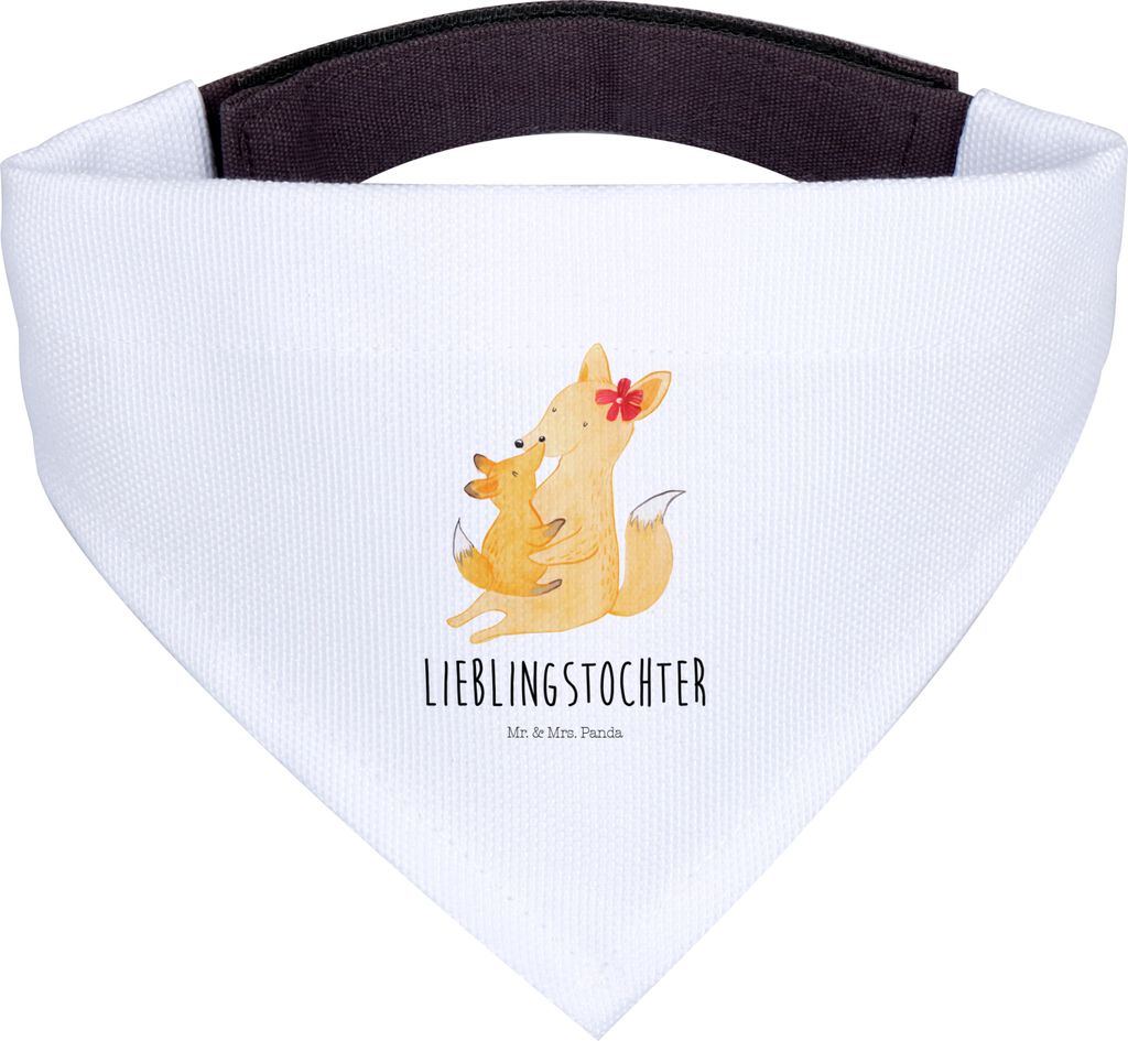 Mr. & Mrs. Panda Hundehalstuch Fuchs Mama - Weiß - Geschenk, Muttertag, Halstuch, Für Hunde, Tochter, Hundeschal, Schoß, Mutter, Hund, Umarmen