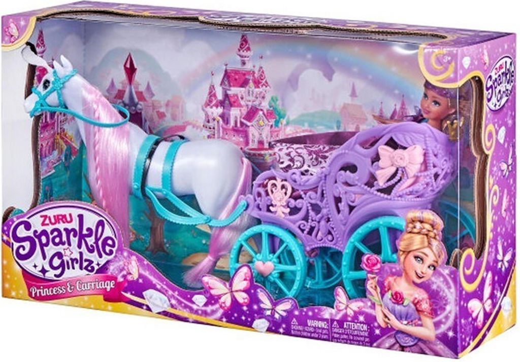 ZURU Sparkle Girlz Princezna s koněm a kočárem Obrázek produktu 