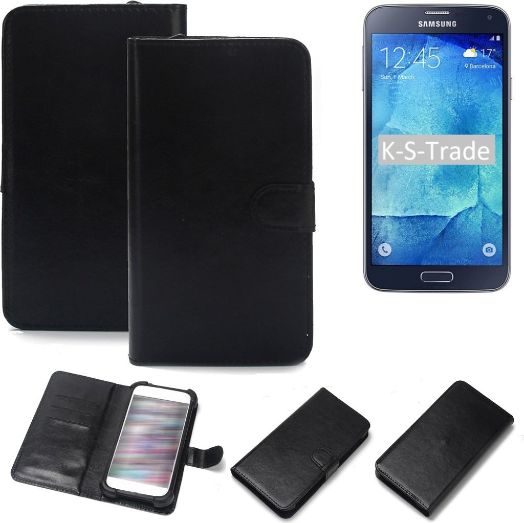 K-S-Trade Handyhülle Schutzhülle kompatibel mit Samsung Galaxy S5 Neo Handy Schutz Hülle Handyhülle Bumper schwarz 1x