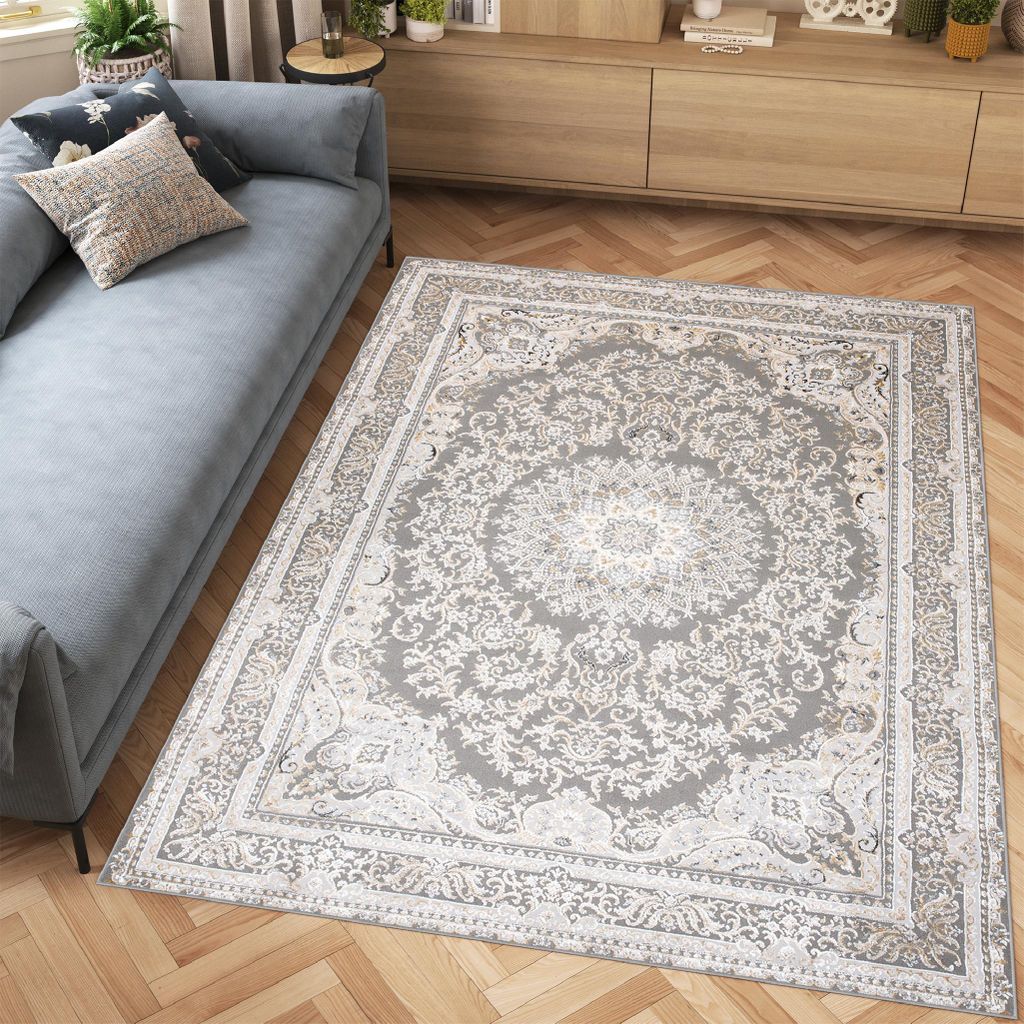 Tapiso Teppich HERA Modern Grau Wohnzimmer Schlafzimmer 80 x 150 cm