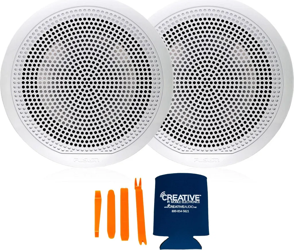 Fusion EL Series v2 blanc : Haut-parleur 6.5" Marin 80W RMS sans LED