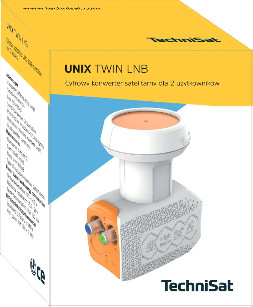 LNB Twin Technisat UNIX : Connectez Deux Décodeurs sur une Seule Parabole - 3