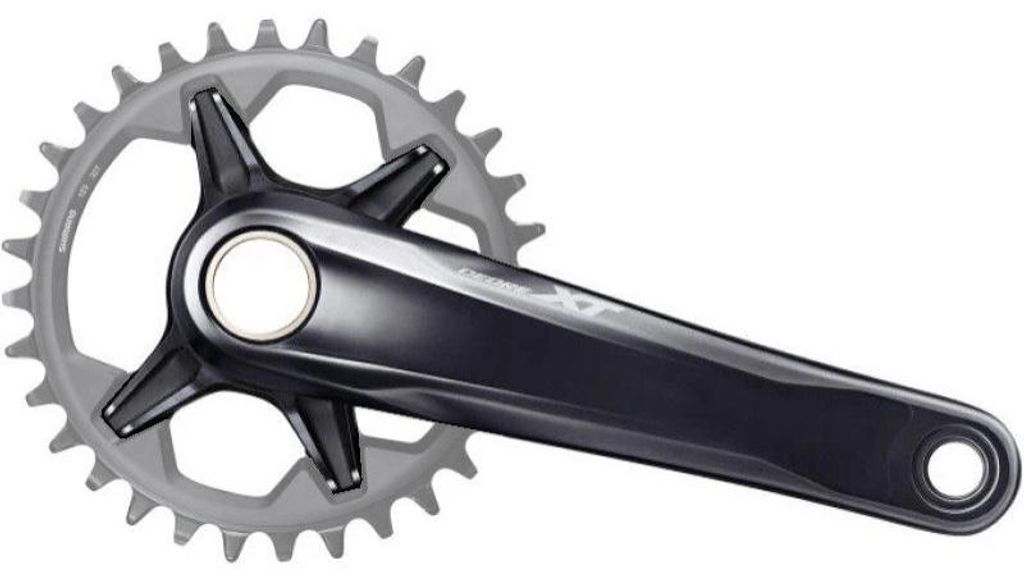 Shimano KRG Deore XT F-CM8120-1 12-f. 175 mm, bw, Zdjęcie produktu 